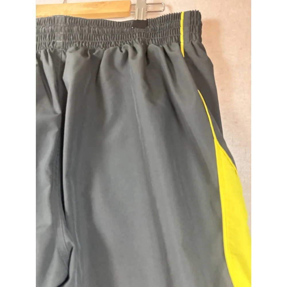 Nike Dri-Fit Joggers Men's Large‎ 32x30 Navy Yellow Ankle Zip Track Pants